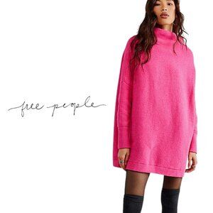 Free People NWT Ottoman Slouchy Tunic in Raspberry Rose - Size Small